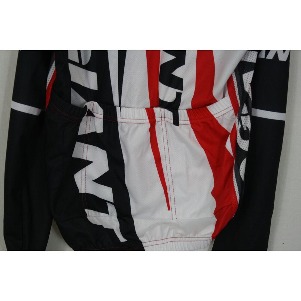 Giant Cycling Red & Black Long Sleeve Full Zip Cycling Jersey Mens Medium - Picture 6 of 6
